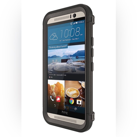 OTTERBOX DEFENDER SERIES Case for HTC One M9 Black (Black/Black) Otter Defender - Picture 6 of 10